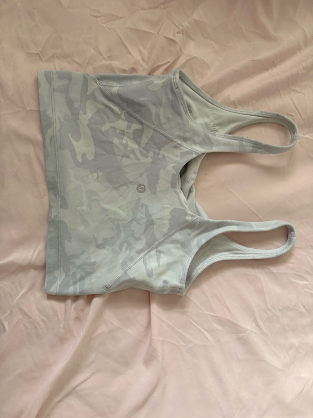 lululemon athletica Light Gray Camo Sports Bra